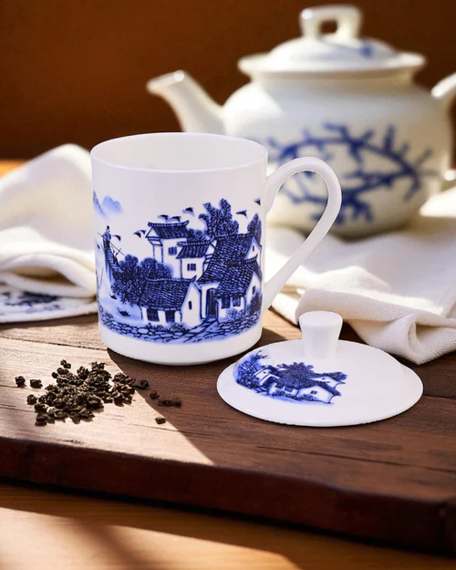 3_6_c910ce9c-80da-4f51-a1e6-f9e280ab36a1_500x Blue Cottage' Fine Bone China Mug - Image 1