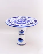 Lotus Serenity Blue & White Center Table - Image 3